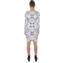 Folk flowers print Floral pattern Ethnic art Asymmetric Cut-Out Shift Dress View2