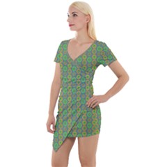 Found It Short Sleeve Asymmetric Mini Dress by Sparkle