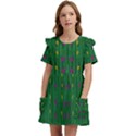 Forest Tulips Groowing To Reach The Divine Sky Pop-culture Kids  Frilly Sleeves Pocket Dress View1