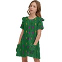 Forest Tulips Groowing To Reach The Divine Sky Pop-culture Kids  Frilly Sleeves Pocket Dress View3