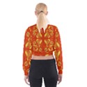 Folk flowers print Floral pattern Ethnic art Cropped Sweatshirt View2