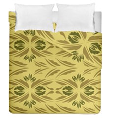 Folk Flowers Print Floral Pattern Ethnic Art Duvet Cover Double Side (queen Size) by Eskimos