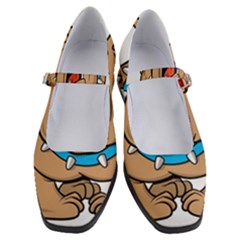 Bulldog-cartoon-illustration-11650862 Women s Mary Jane Shoes by jellybeansanddinosaurs