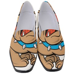 Bulldog-cartoon-illustration-11650862 Women s Classic Loafer Heels by jellybeansanddinosaurs