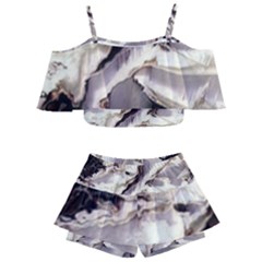 Abstract Wannabe Two Kids  Off Shoulder Skirt Bikini by MRNStudios