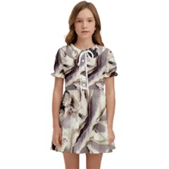 Abstract Wannabe Two Kids  Sweet Collar Dress by MRNStudios