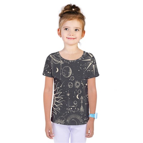 Mystic Patterns Kids  One Piece Tee by CoshaArt