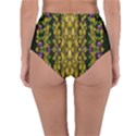 Fanciful Fantasy Flower Forest Reversible High-Waist Bikini Bottoms View2