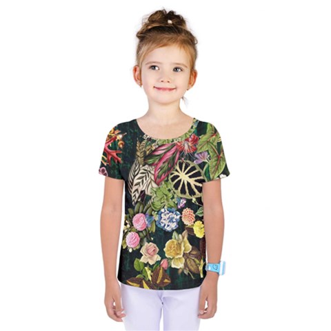 Tropical Pattern Kids  One Piece Tee by CoshaArt