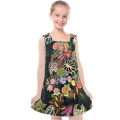 Tropical Pattern Kids  Cross Back Dress by CoshaArt