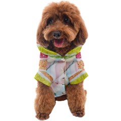 Rainbow-cake-layers Marshmallow-candy-texture Dog Coat by jellybeansanddinosaurs