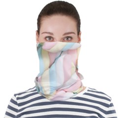 Rainbow-cake-layers Marshmallow-candy-texture Face Seamless Bandana (adult) by jellybeansanddinosaurs