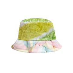 Rainbow-cake-layers Marshmallow-candy-texture Inside Out Bucket Hat (kids) by jellybeansanddinosaurs