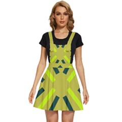 Abstract Pattern Geometric Backgrounds   Apron Dress by Eskimos