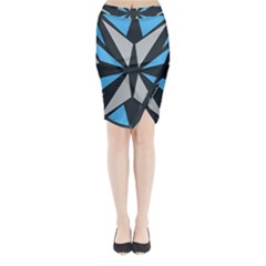 Abstract Pattern Geometric Backgrounds   Midi Wrap Pencil Skirt by Eskimos