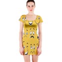 Emojis Short Sleeve Bodycon Dress View1