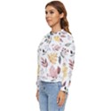 Flowers Pattern Women s Long Sleeve Raglan Tee View2