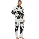 Black-farm-tractor-cut Men s Long Sleeve Velvet Pocket Pajamas Set View2