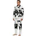 Black-farm-tractor-cut Men s Long Sleeve Velvet Pocket Pajamas Set View3