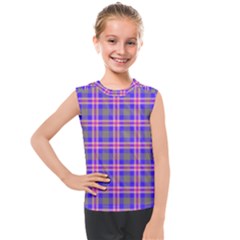 Tartan Purple Kids  Mesh Tank Top by tartantotartanspink