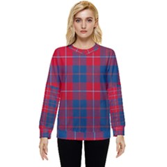 Galloway Red Modern Tartan Hidden Pocket Sweatshirt by tartantotartansred