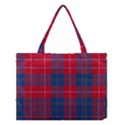 Galloway Red Modern Tartan Medium Tote Bag View1