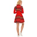 Stewart Royal Modern Heavy Weight Tartan Long Sleeve Velour Longline Dress View4