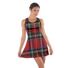 Stewart Royal Modern Tartan Cotton Racerback Dress by tartantotartansreddesign