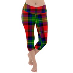 Boyd Tartan Lightweight Velour Capri Yoga Leggings by tartantotartansreddesign