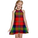 Boyd Tartan Kids  Halter Collar Waist Tie Chiffon Dress View1