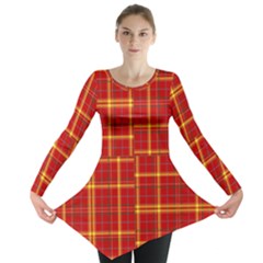 Tartan And Plaid 10 Long Sleeve Tunic  by tartantotartansreddesign