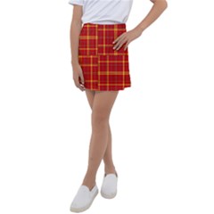 Tartan And Plaid 10 Kids  Tennis Skirt by tartantotartansreddesign