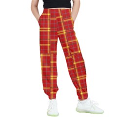 Tartan And Plaid 10 Kids  Elastic Waist Pants by tartantotartansreddesign