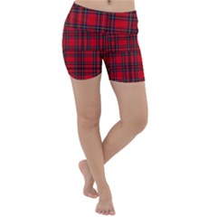 Royal Stewart Tartan Lightweight Velour Yoga Shorts by tartantotartansreddesign