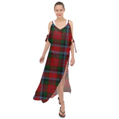 Macduff Tartan Maxi Chiffon Cover Up Dress by tartantotartansallreddesigns