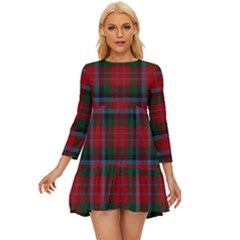 Macduff Tartan Long Sleeve Babydoll Dress by tartantotartansallreddesigns