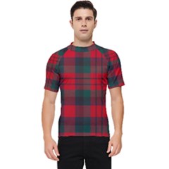 Macduff Modern Tartan Men s Short Sleeve Rash Guard by tartantotartansallreddesigns