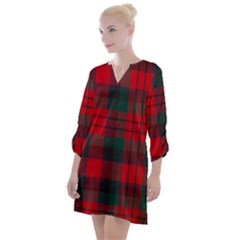 Macduff Modern Tartan Open Neck Shift Dress by tartantotartansallreddesigns