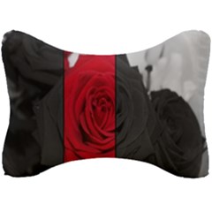 Roses Rouge Fleurs Seat Head Rest Cushion by kcreatif