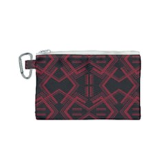 Abstract Pattern Geometric Backgrounds   Canvas Cosmetic Bag (small) by Eskimos