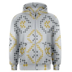 Abstract Pattern Geometric Backgrounds   Men s Zipper Hoodie by Eskimos