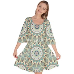 Mandala  Velour Kimono Dress by zappwaits