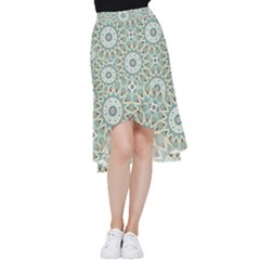 Mandala  Frill Hi Low Chiffon Skirt by zappwaits