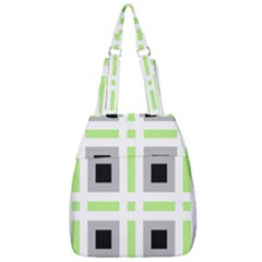 Agender Flag Plaid Center Zip Backpack by WetdryvacsLair