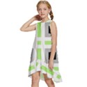 Agender Flag Plaid Kids  Frill Swing Dress View2