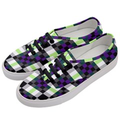 Agender Flag Plaid With Difference Women s Classic Low Top Sneakers by WetdryvacsLair