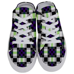 Agender Flag Plaid With Difference Half Slippers by WetdryvacsLair