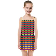 Double Black Diamond Pride Bar Kids  Summer Sun Dress by WetdryvacsLair