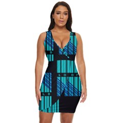 Folding For Science Draped Bodycon Dress by WetdryvacsLair