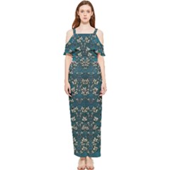 Waterlilies In The Calm Lake Of Beauty And Herbs Draped Sleeveless Chiffon Jumpsuit by pepitasart